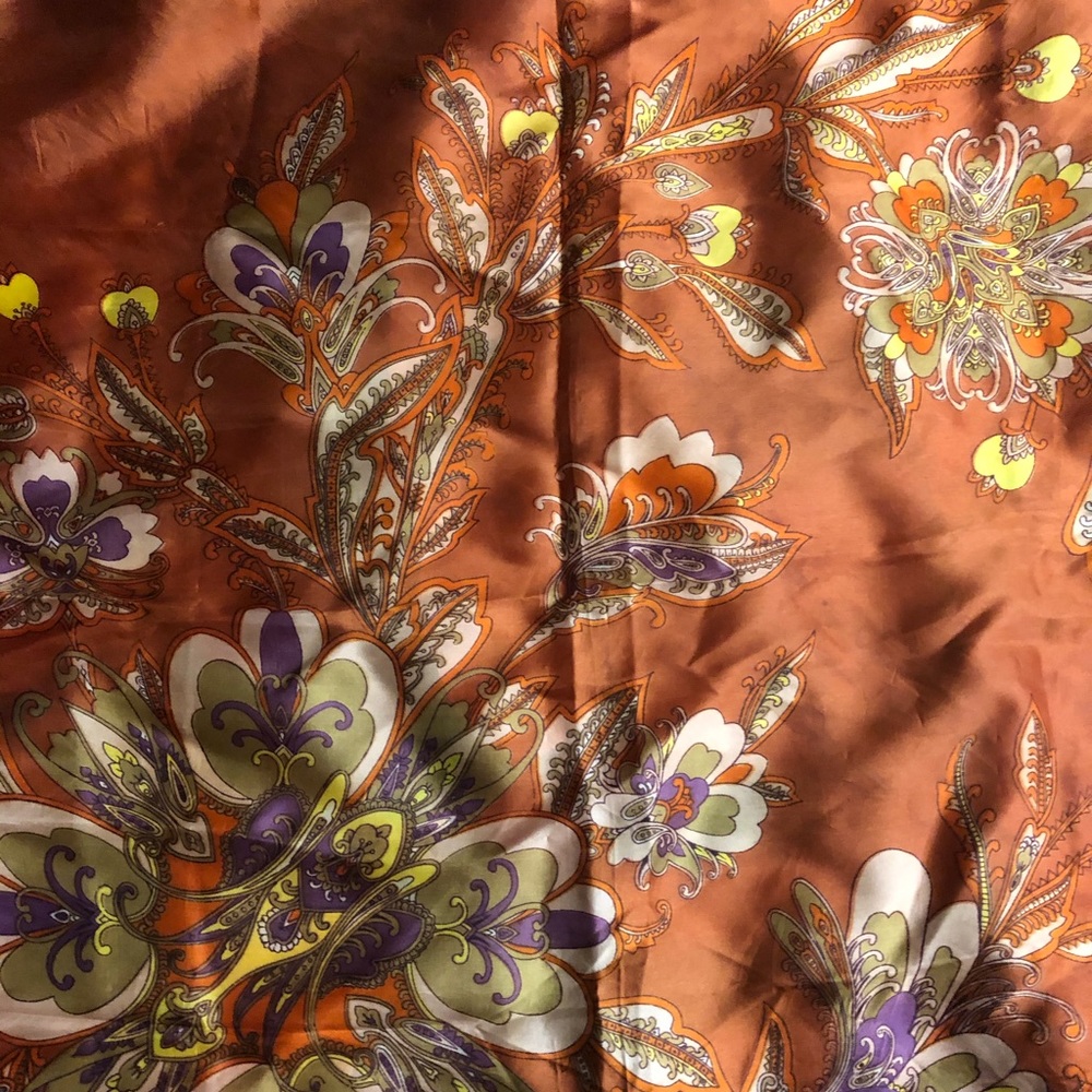 Vintage 70s silk scarf